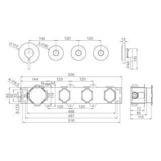 Смеситель для душа Raglo R20.273 хром